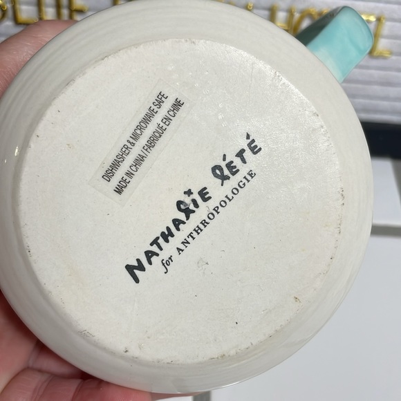 Anthropologie  Monogram Initial Letter E Mug - Picture 8 of 9